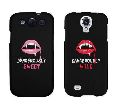 Dangerously Sweet And Wild Lips Cute BFF Matching Phone Cases Gift