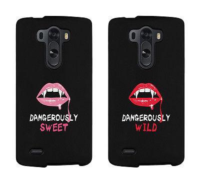 Dangerously Sweet And Wild Lips Cute BFF Matching Phone Cases Gift