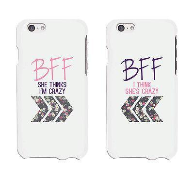 BFF Floral Arrow Cute BFF Matching Phone Cases For Best Friends Gift