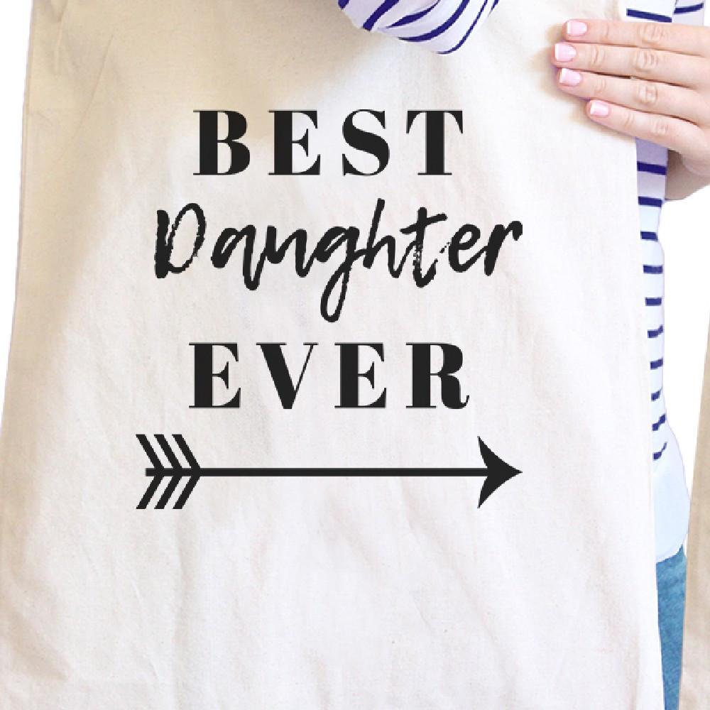 Best Daughter & Mother Ever Natural Mom and Daughter Canvas Tote