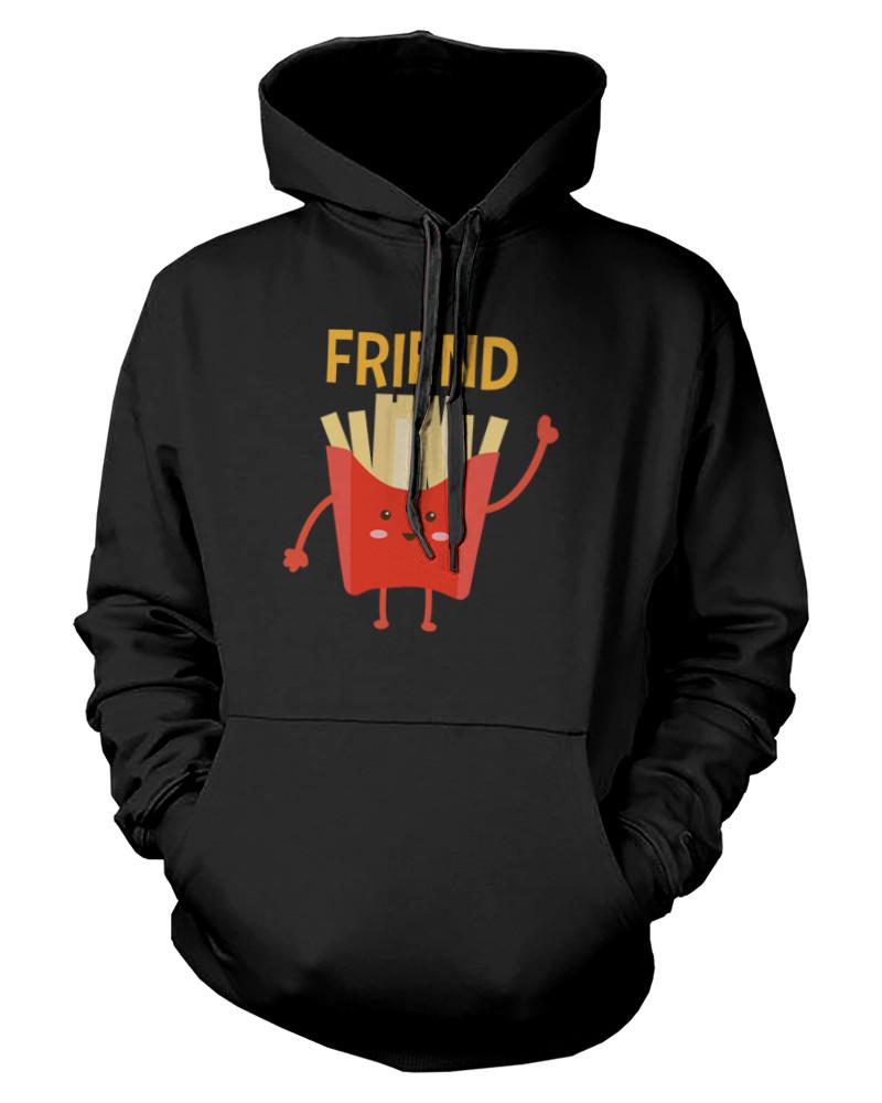 Burger and Fries BFF Hoodies Best Friend Matching Hooded Sweatshirts