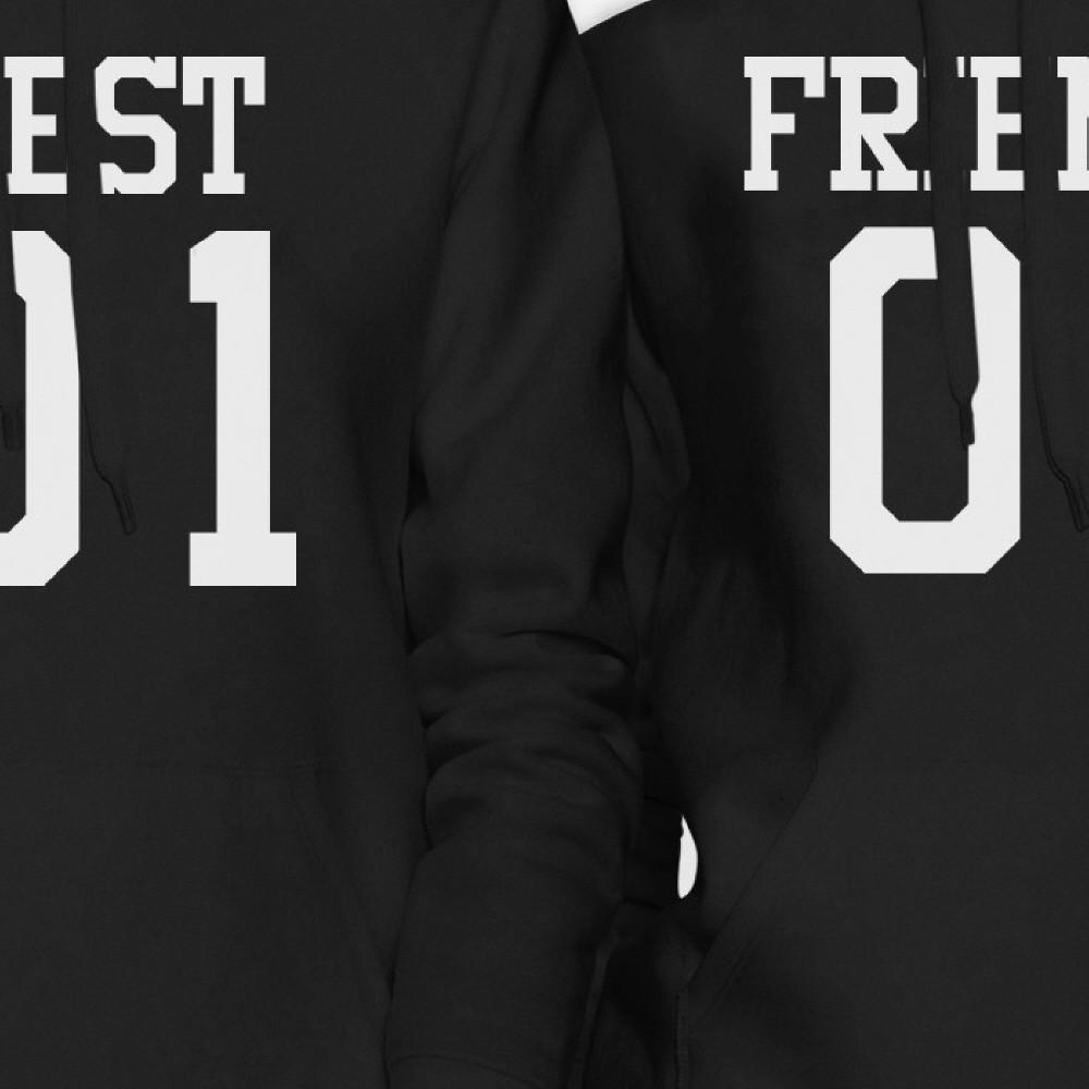 Best 01 Friend 01 BFF Hoodies Cute Best Friends Hooded Sweatshirts