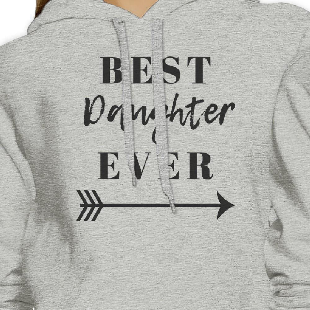 Best Daughter Mother Ever Grey Couple Hoodie Funny Gifts For Moms