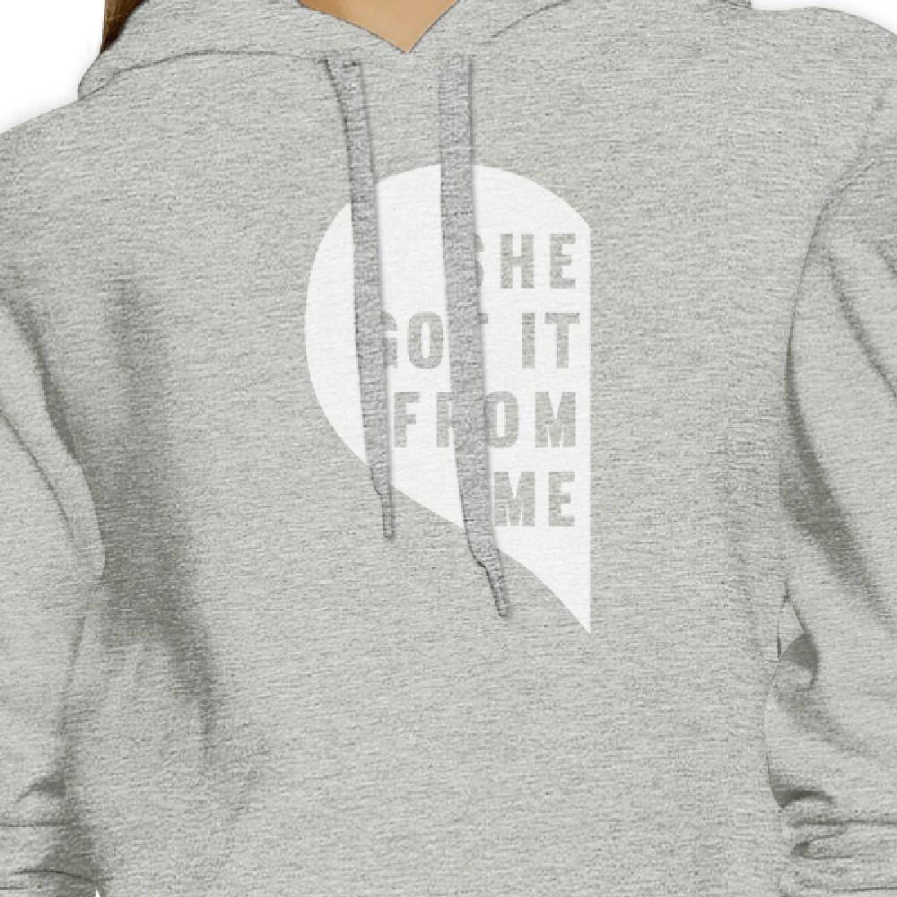 She Got It From Me Grey Cute Matching Hoodies Gift Ideas For Moms