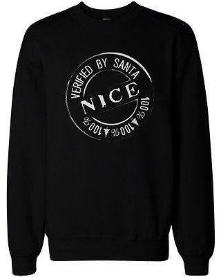 Naughty and Nice Sweatshirts for Best Friends BFF Matching Sweaters