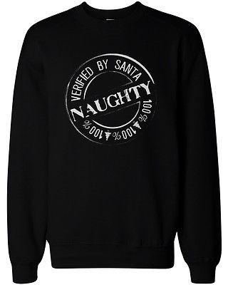 Naughty and Nice Sweatshirts for Best Friends BFF Matching Sweaters