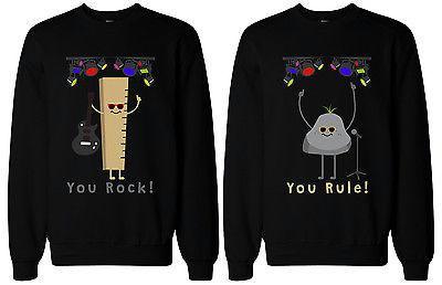 Funny Matching BFF Sweatshirts for Best Friends You Rock and Rule!