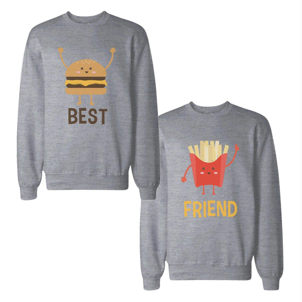 Burger And Fries Best Friend BFF Sweatshirts Matching Sweat Shirts