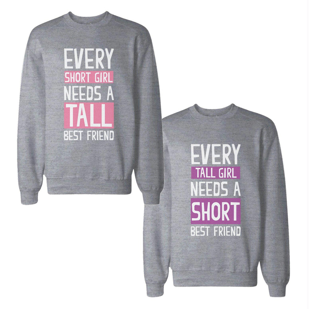 Every Tall And Short BF BFF Sweatshirts Cute Matching Sweat Shirts