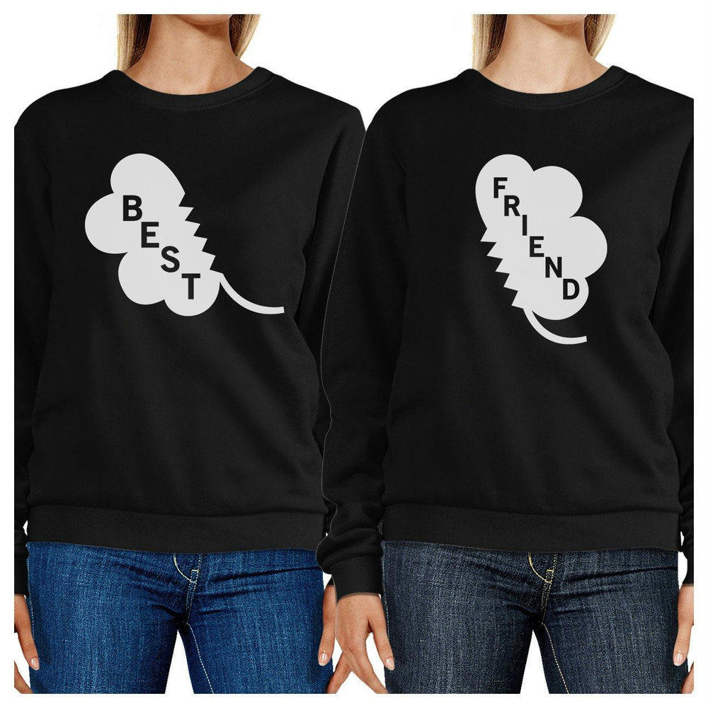 Best Friend Clover Cute BFF Matching Sweatshirt For St Patricks Day