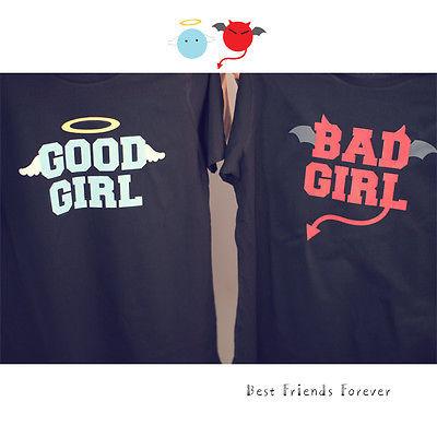 BFF Matching Shirts - Good Girl Bad Girl Best Friends