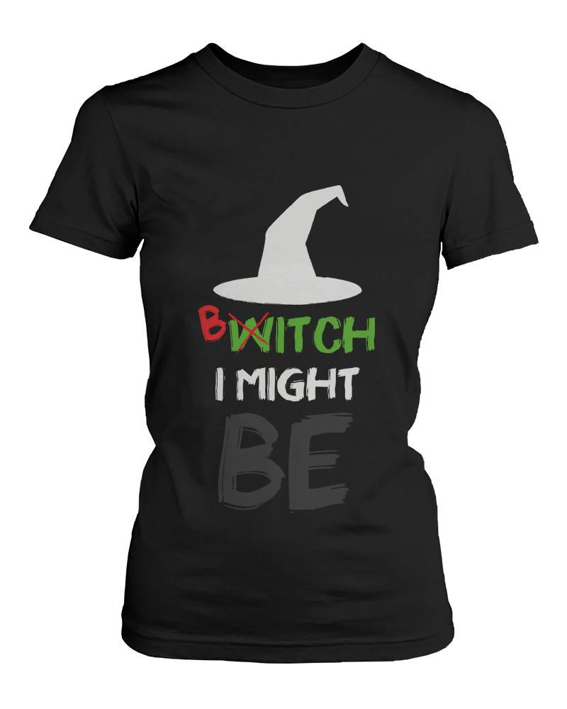 Witch Bitch Funny Graphic Design Printed BFF Matching Shirts