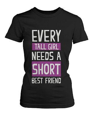 Best Friend Shirts - Short and Tall Best Friends BFF Matching T-shirts