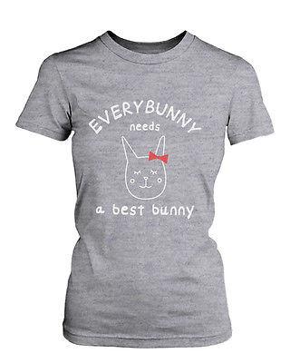 Cute Best Friend Shirts - Everybunny Needs a Best Bunny Matching BFF Shirts