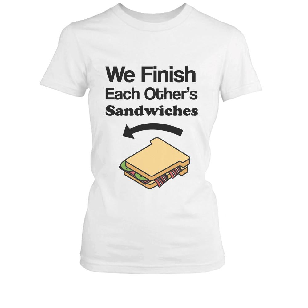 We Finish Each Others Sandwich BFF Shirt Cute Matching Best Friends T-shirt