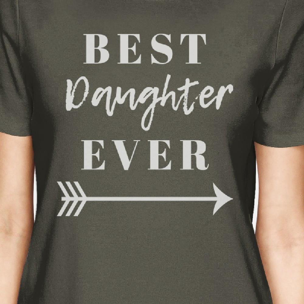 Best Daughter & Mother Ever Dark Grey Womens Matching Graphic Shirt