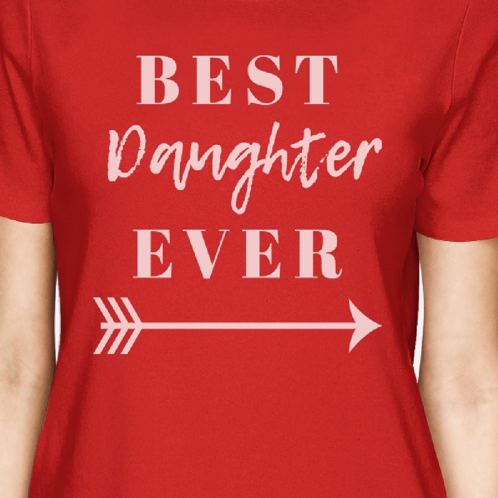 Best Daughter & Mother Ever Red Womens Short Sleeve T Shirt For Mom