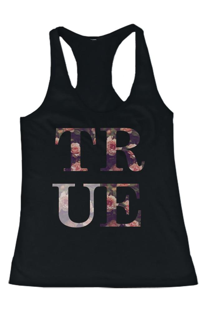 True Friend Floral Cute BFF Matching Tank Tops for Best Friends