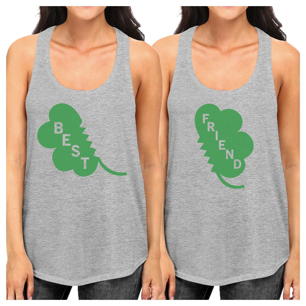 Best Friend Clover Funny BFF Matching Tank Tops For St Patricks Day