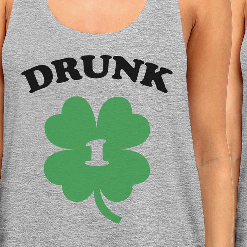 Drunk1 Drunk2 Best Friend Matching Tanks Gifts For St Patricks Day