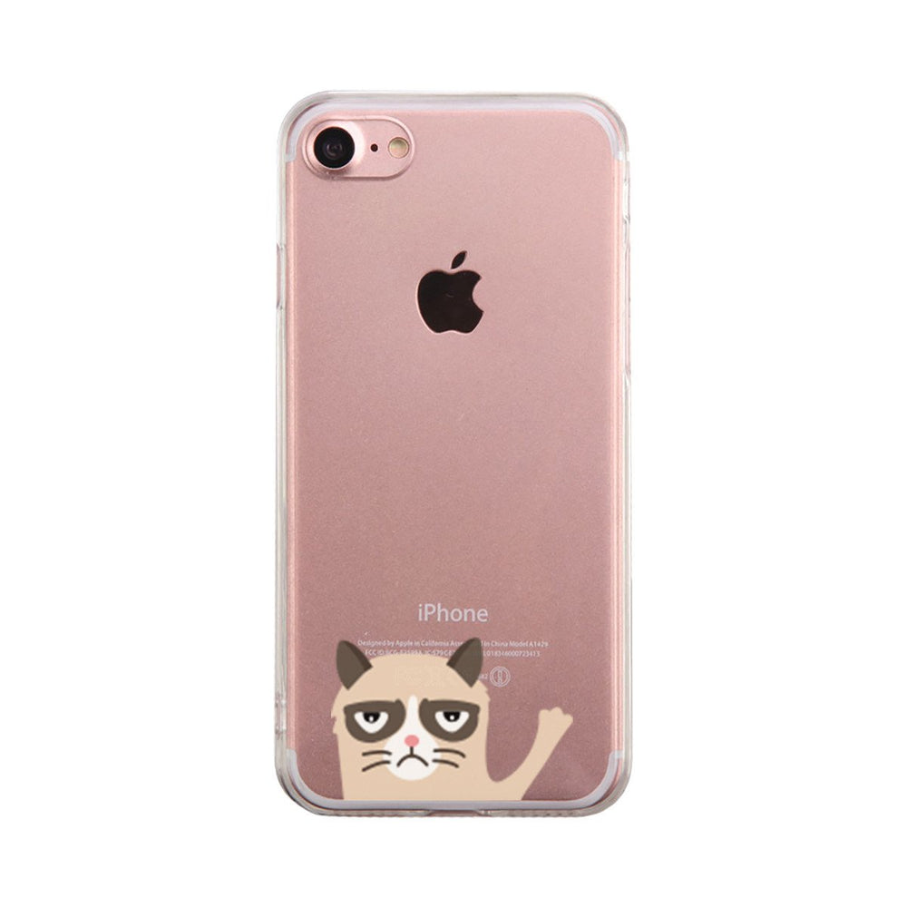 Grumpy Cat Phone Case Cute Clear Transparent Phonecase