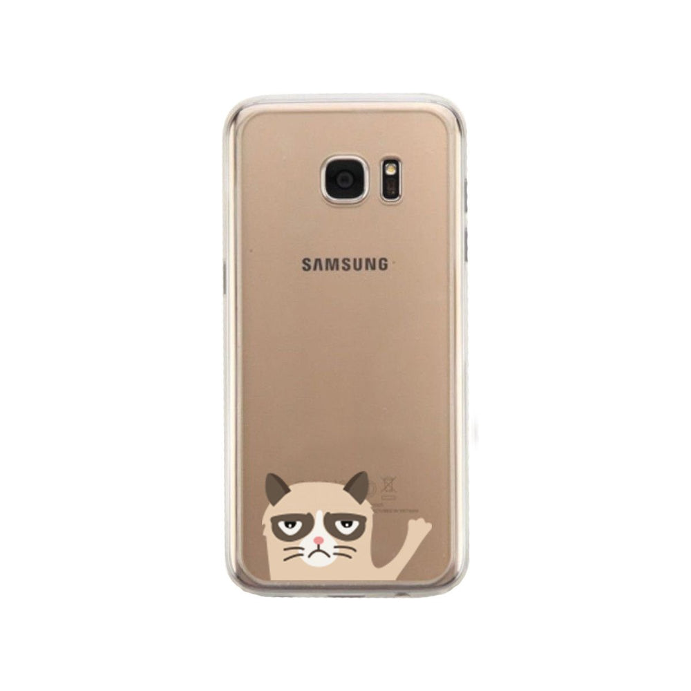 Grumpy Cat Phone Case Cute Clear Transparent Phonecase