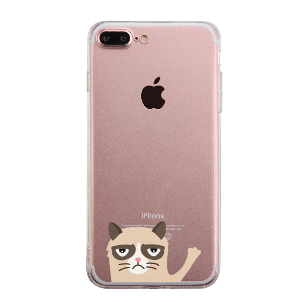 Grumpy Cat Phone Case Cute Clear Transparent Phonecase