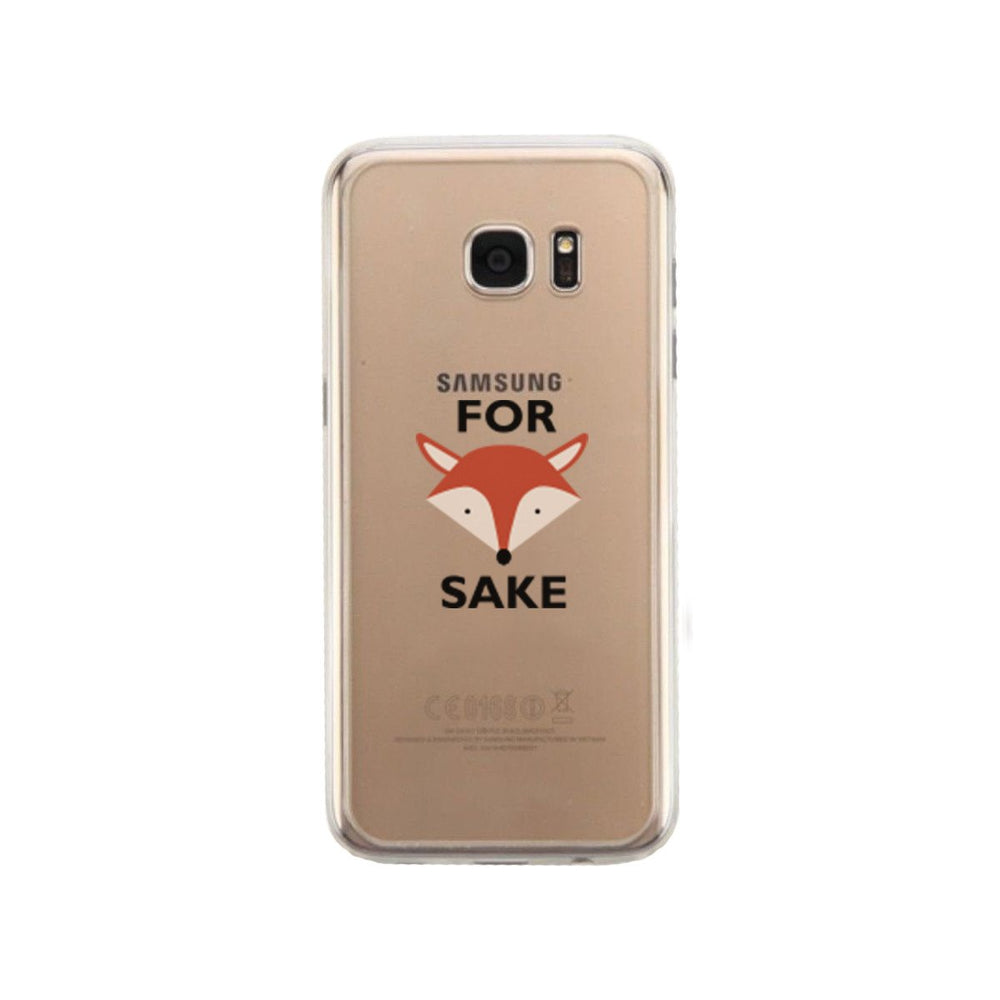 For Fox Sake Funny Phone Case Cute Clear Phonecase