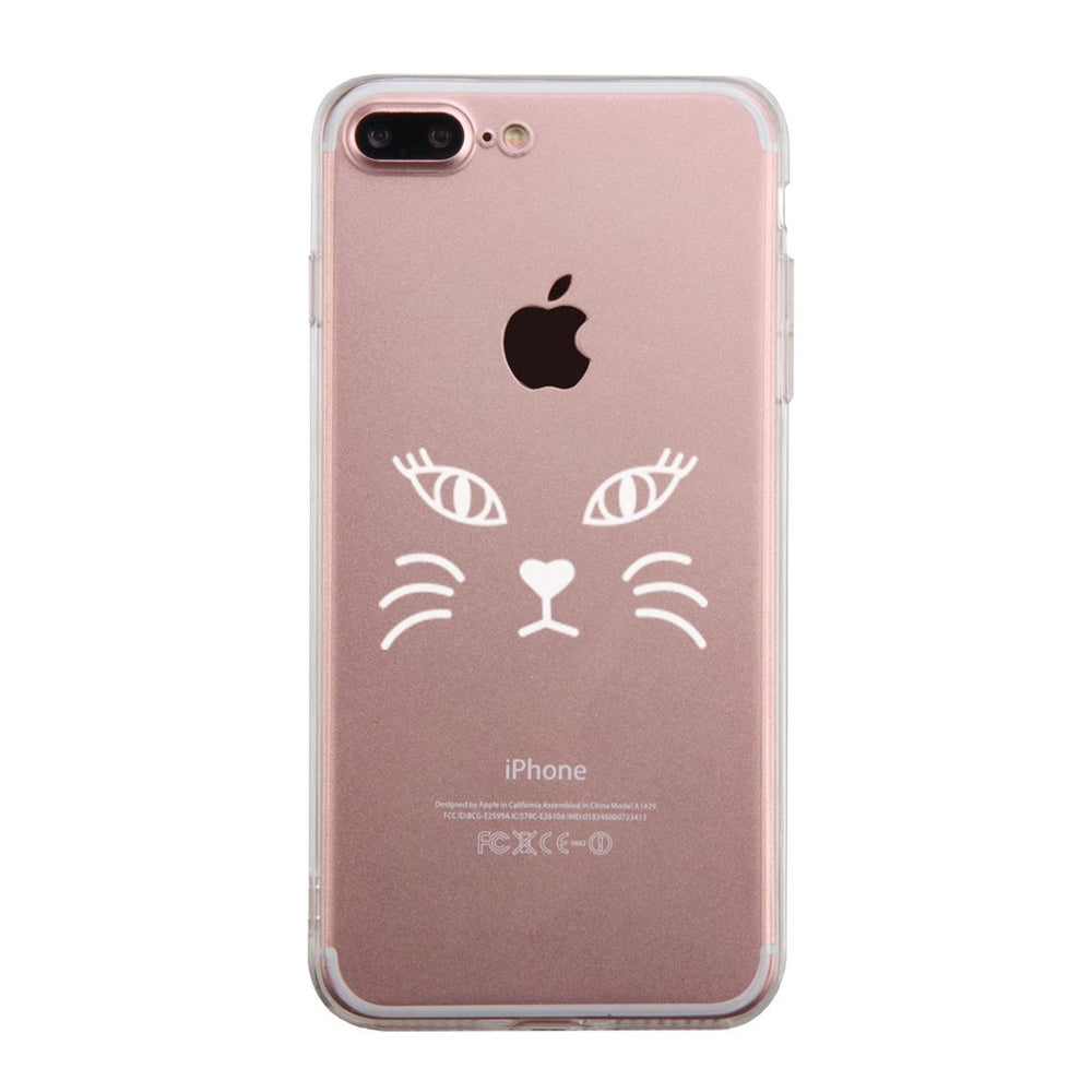 Cat Face Phone Case Cute Clear Phonecase For Cat Lover