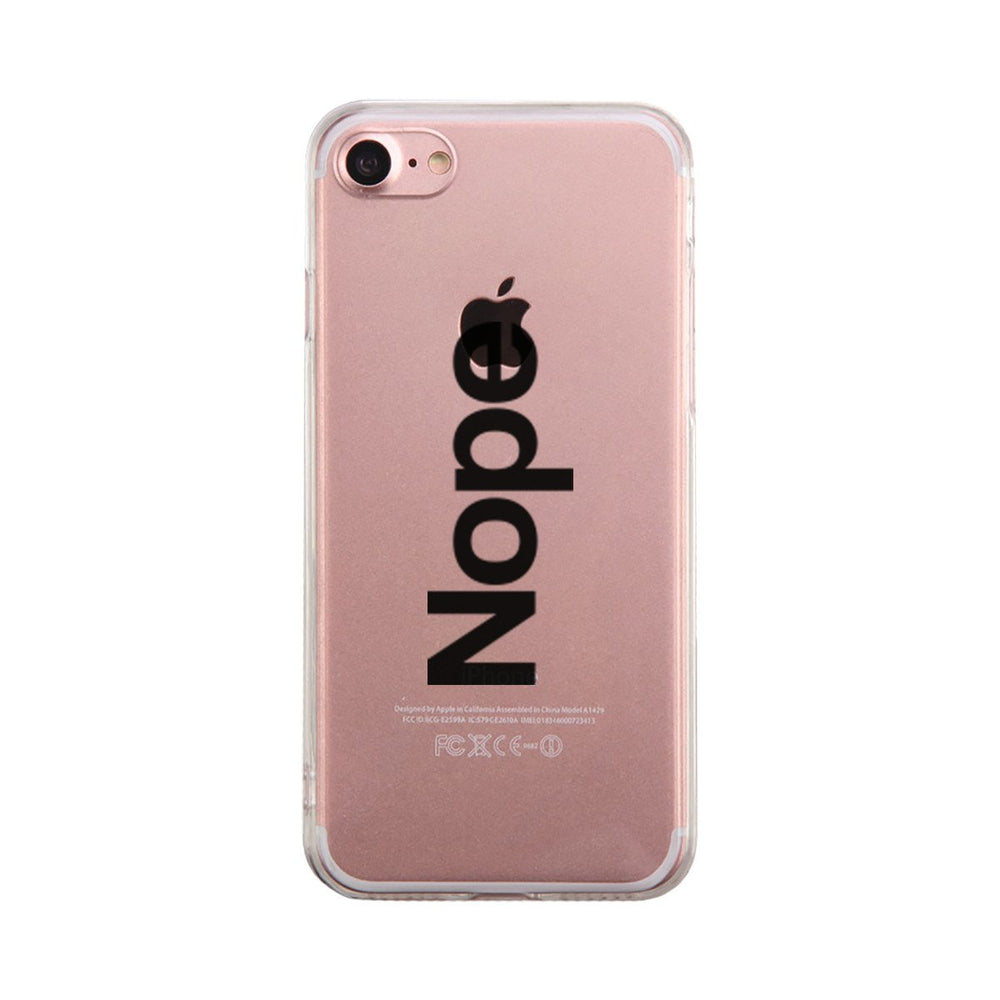 Nope Phone Case Cute Clear Transparent Phonecase