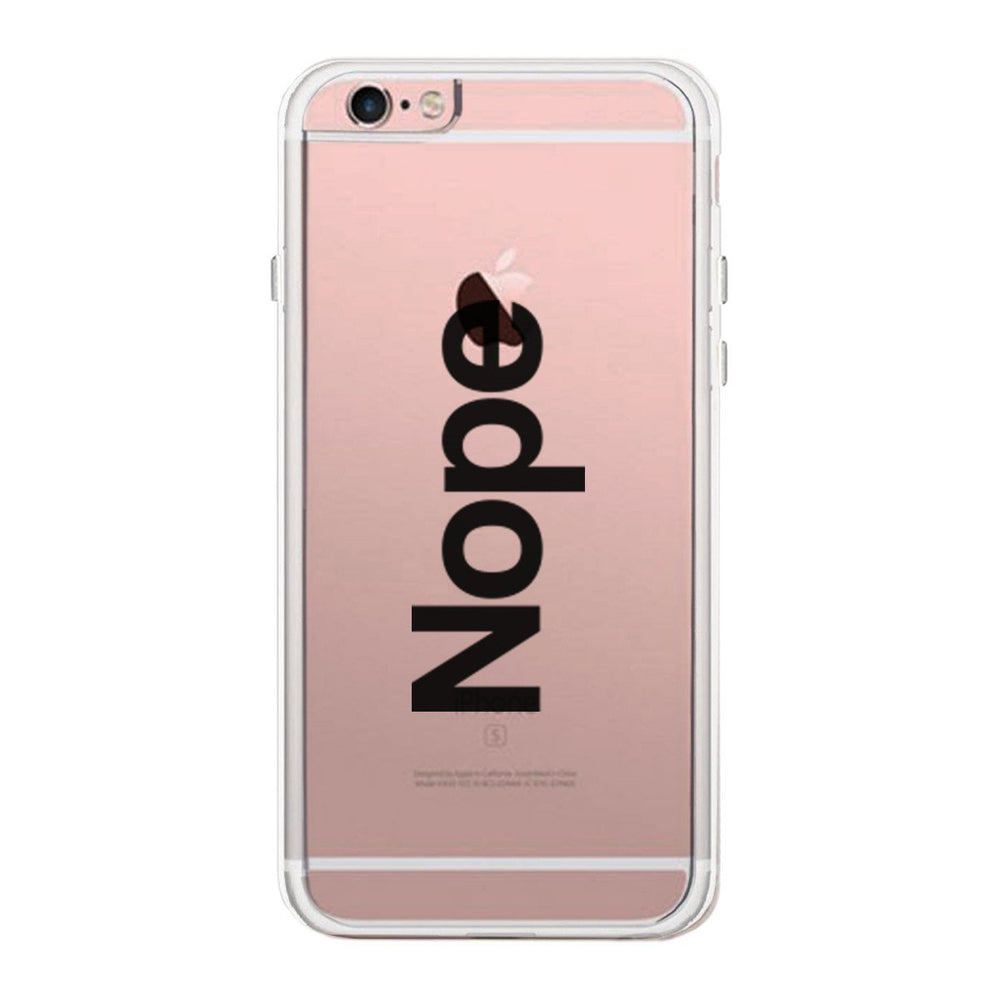 Nope Phone Case Cute Clear Transparent Phonecase