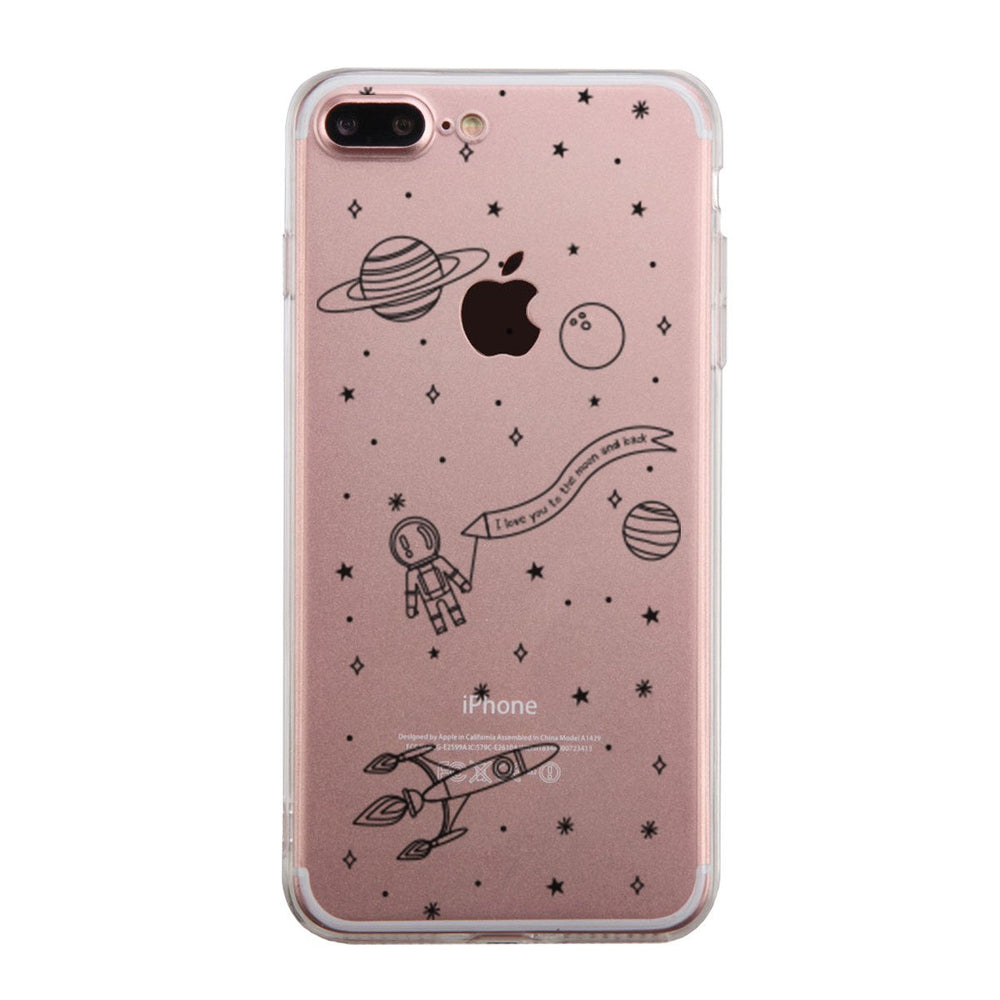 Love You To The Moon And Back Case Cute Clear Cover