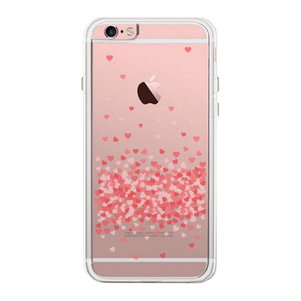 Heart Falling Down Phone Case Cute Clear Phonecase