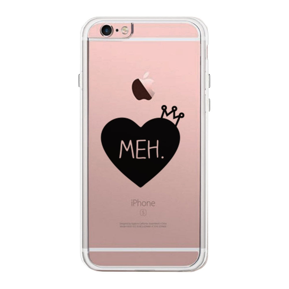 Heart Meh Phone Case Cute Clear Phonecase For Girls