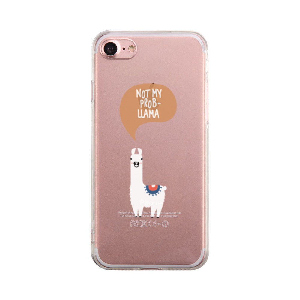 Not My Probllama Phone Case Cute Clear Phonecase