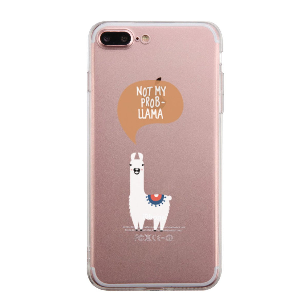 Not My Probllama Phone Case Cute Clear Phonecase