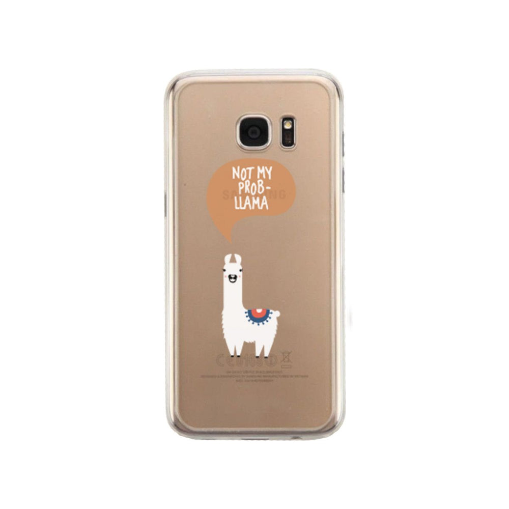 Not My Probllama Phone Case Cute Clear Phonecase