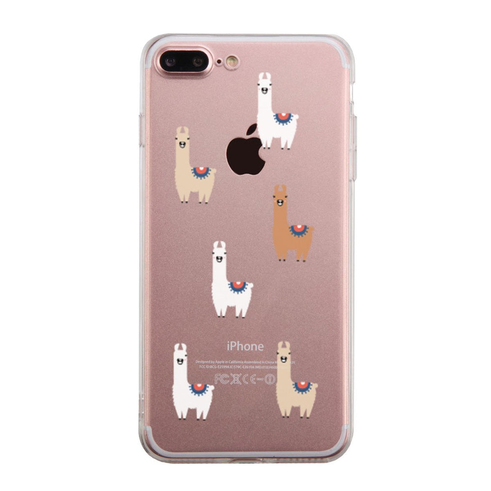 Llama Pattern Phone Case Cute Clear Phonecase