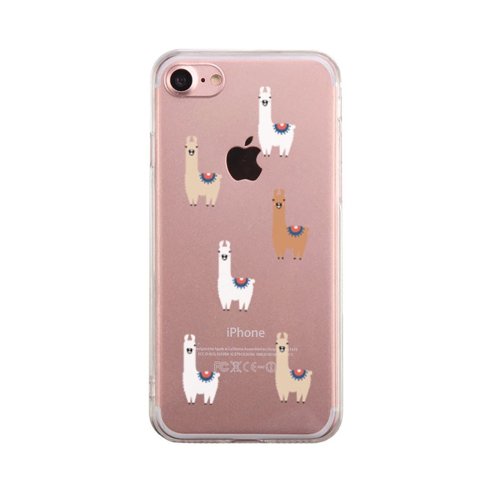 Llama Pattern Phone Case Cute Clear Phonecase