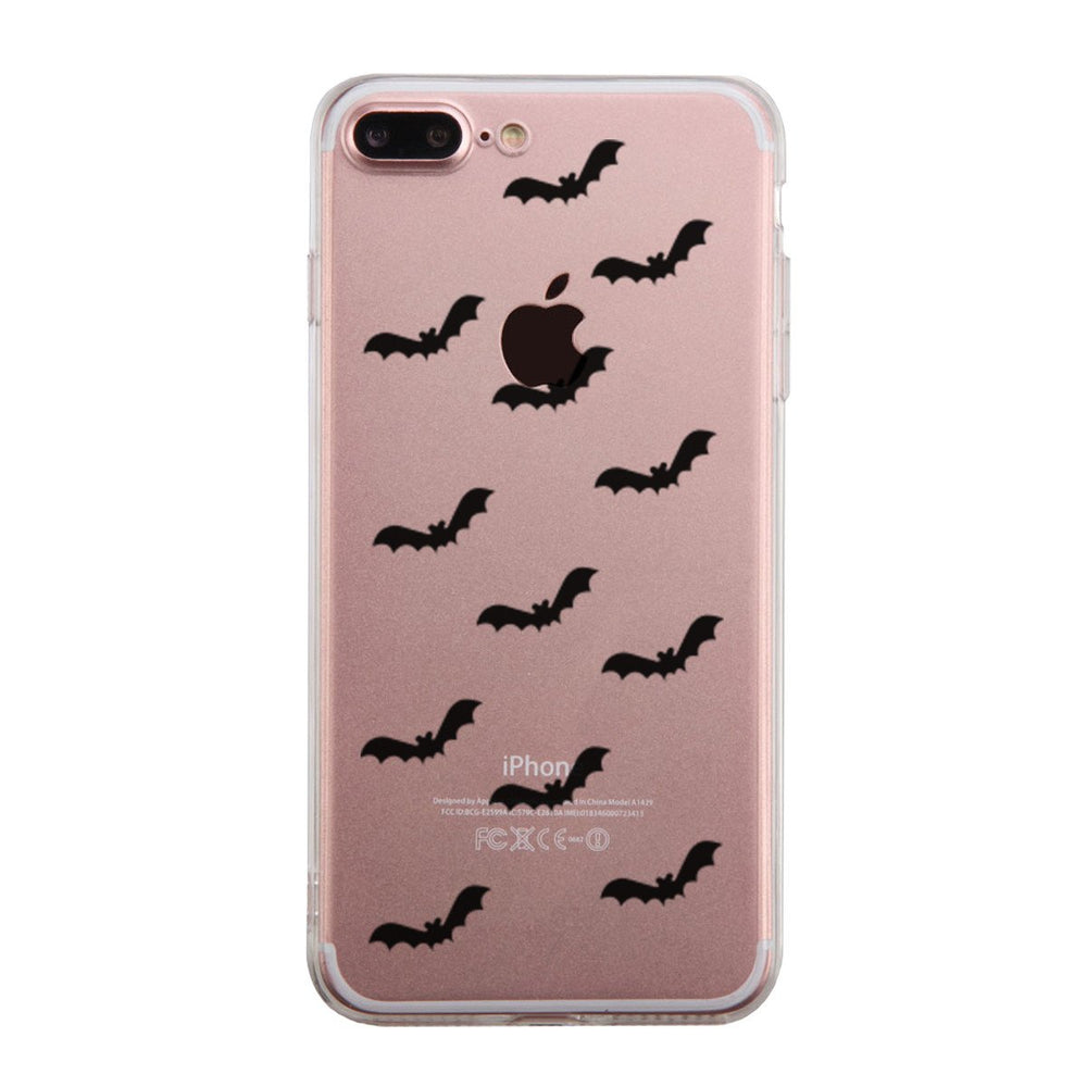 Bat Pattern Halloween Phone Case Cute Clear Phonecase