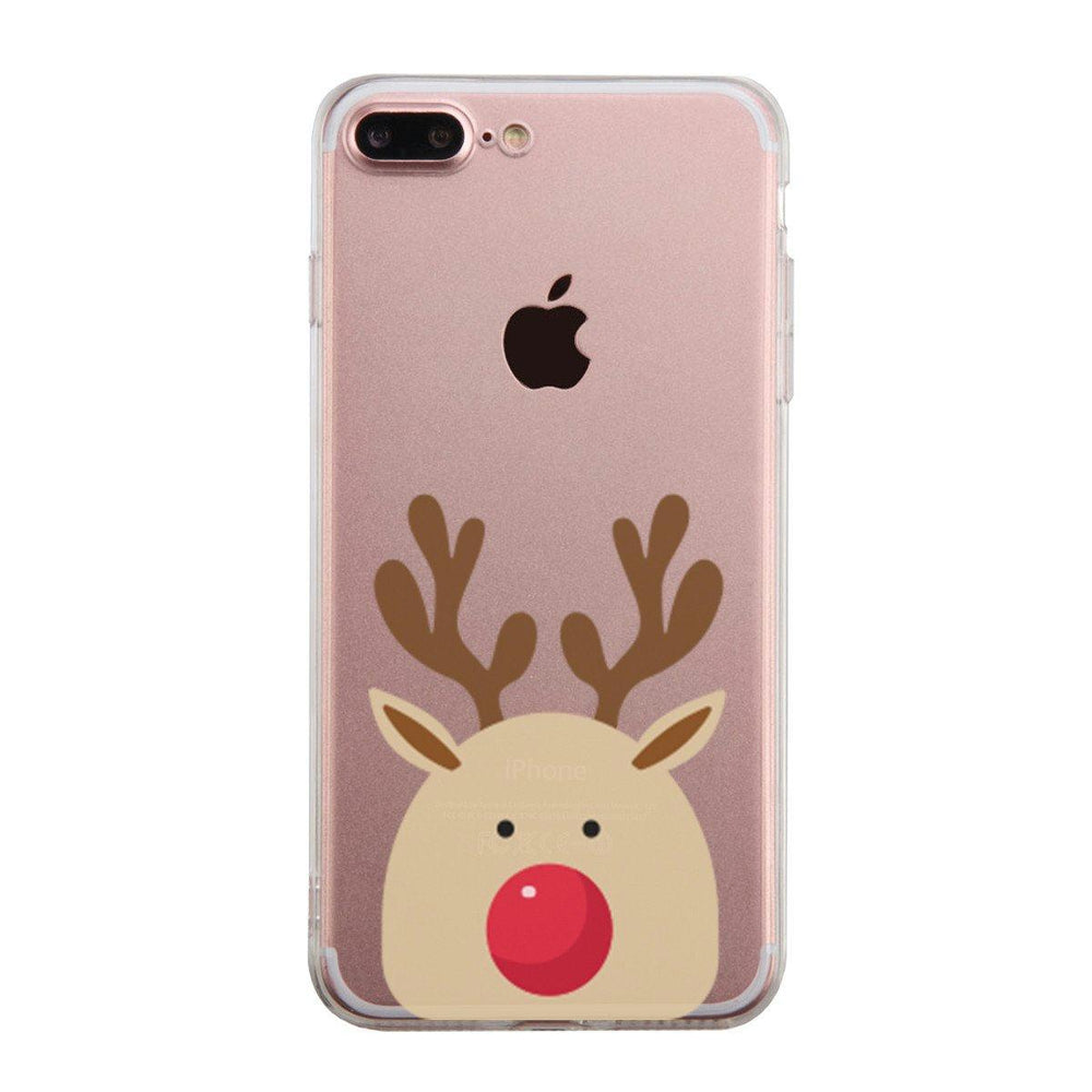 Rudolph Big Face Phone Case Cute Clear Phonecase