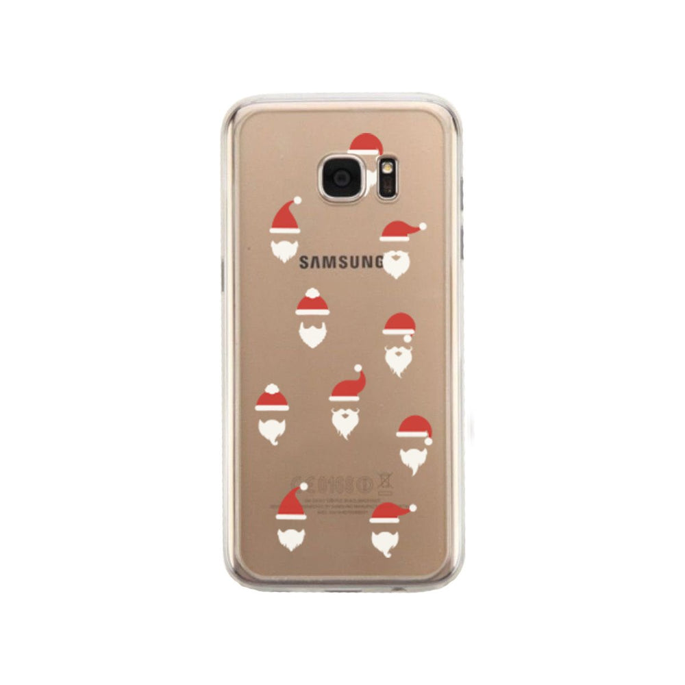 Santa Pattern Phone Case Cute Clear Phonecase