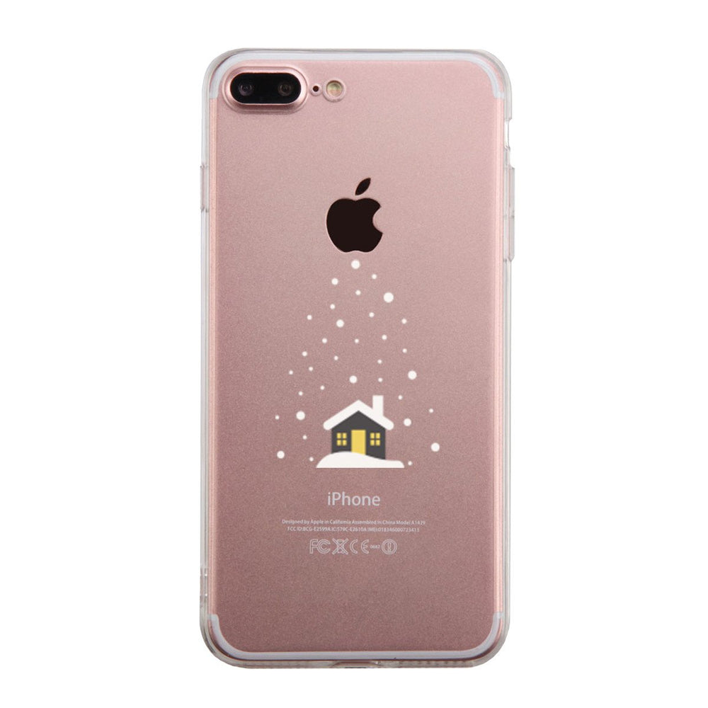 Snowing House Winter Phone Case Cute Clear Phonecase