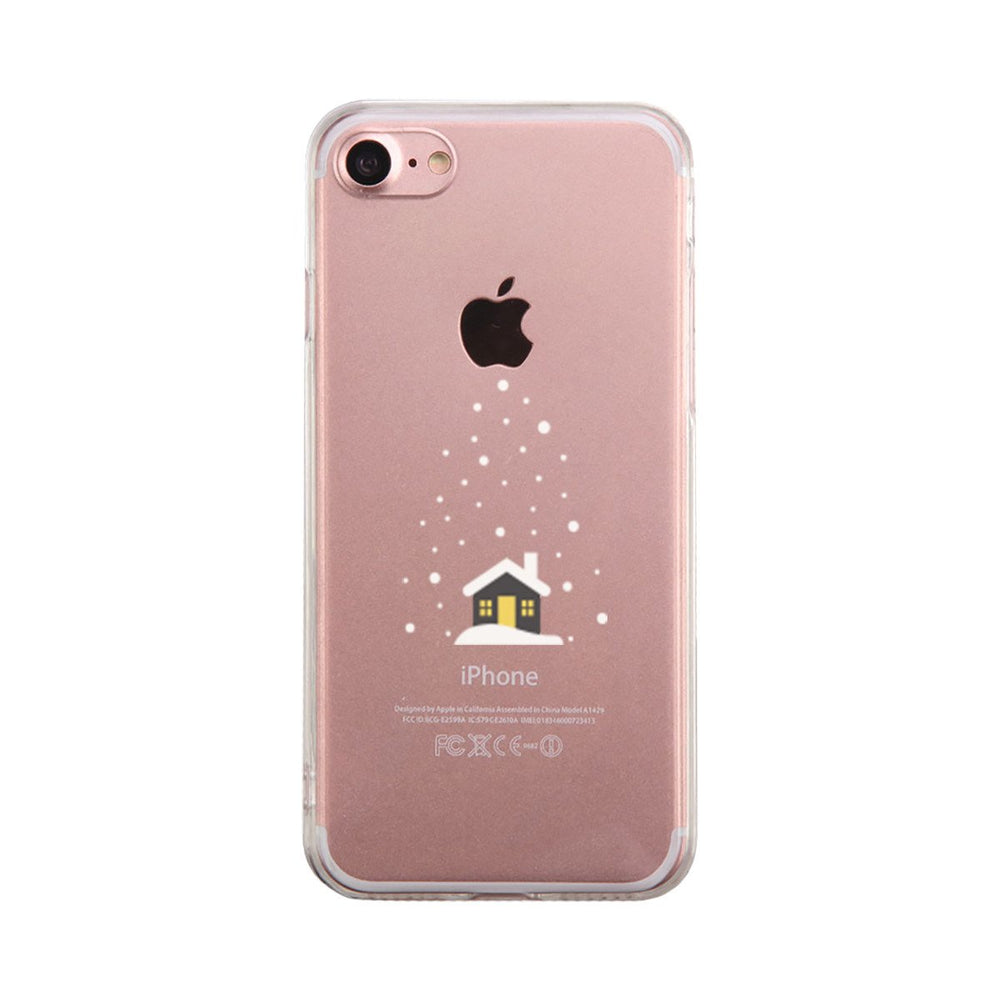 Snowing House Winter Phone Case Cute Clear Phonecase