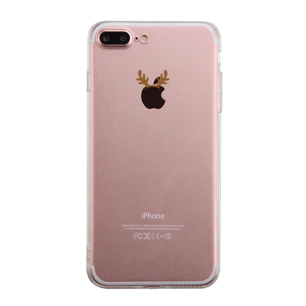 Rudolph Horn On Apple Phone Case Cute Clear Phonecase