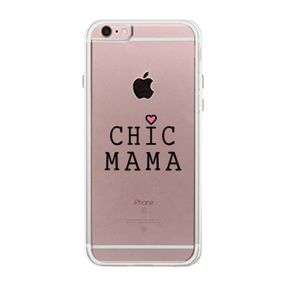 Chic Mama Clear Phone Case Lovely Design Gifts For Mothers Day