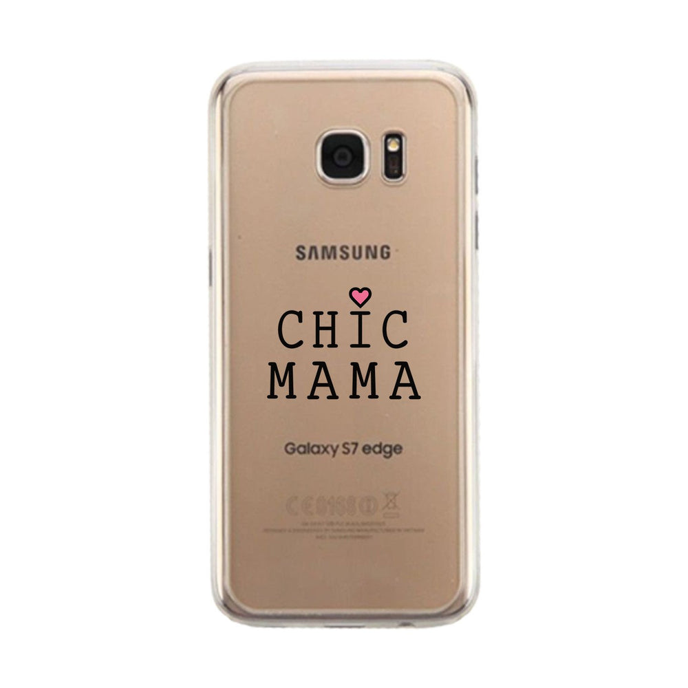 Chic Mama Clear Phone Case Lovely Design Gifts For Mothers Day