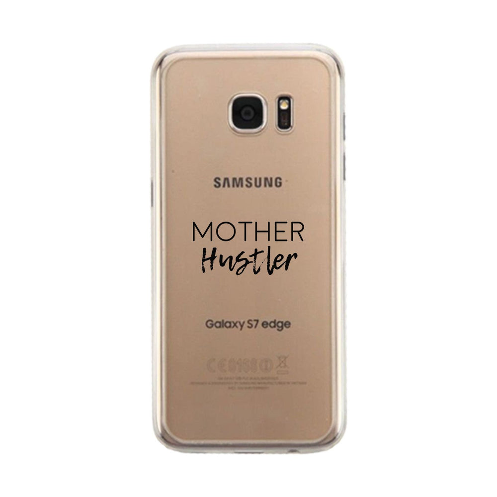 Mother Hustler Clear Phone Case Simple Design Transparent TPU