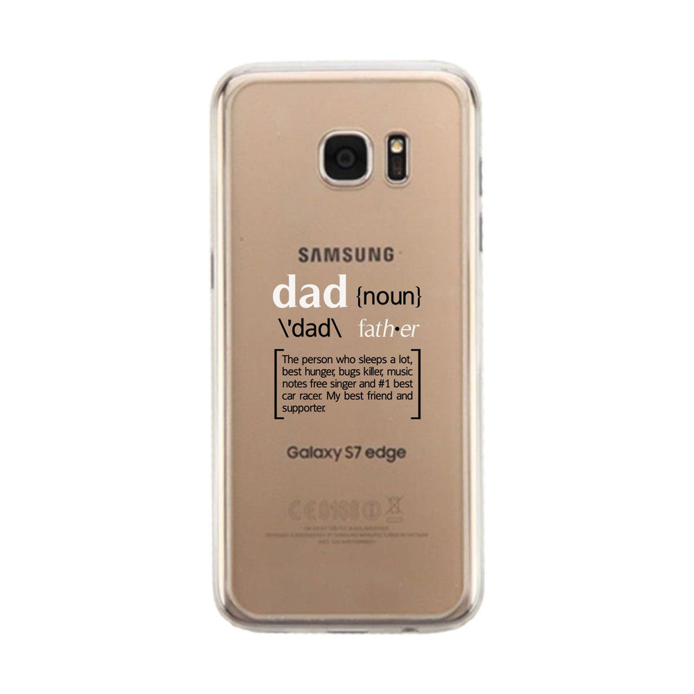Dad Noun Clear Phone Case