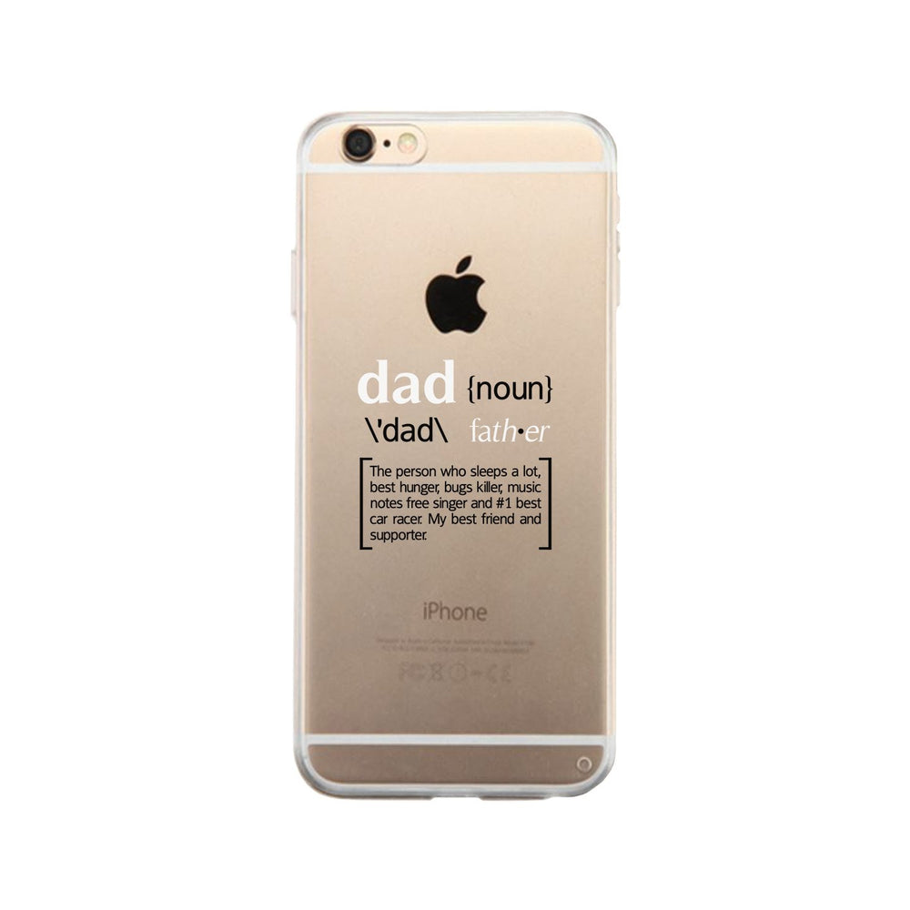 Dad Noun Clear Phone Case